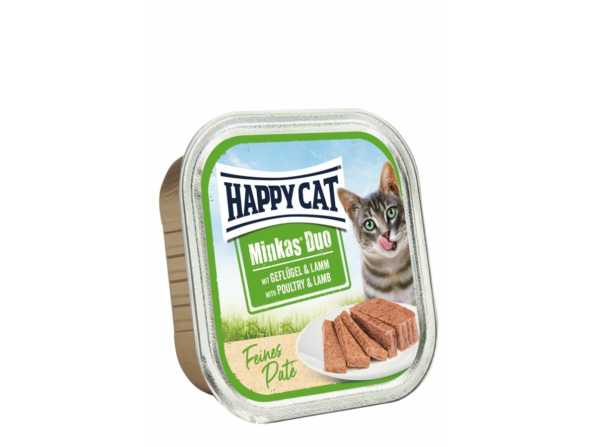 Happy Cat Minkas Duo Pate Dessert Til Kat 100 G (Kylling & Lam)