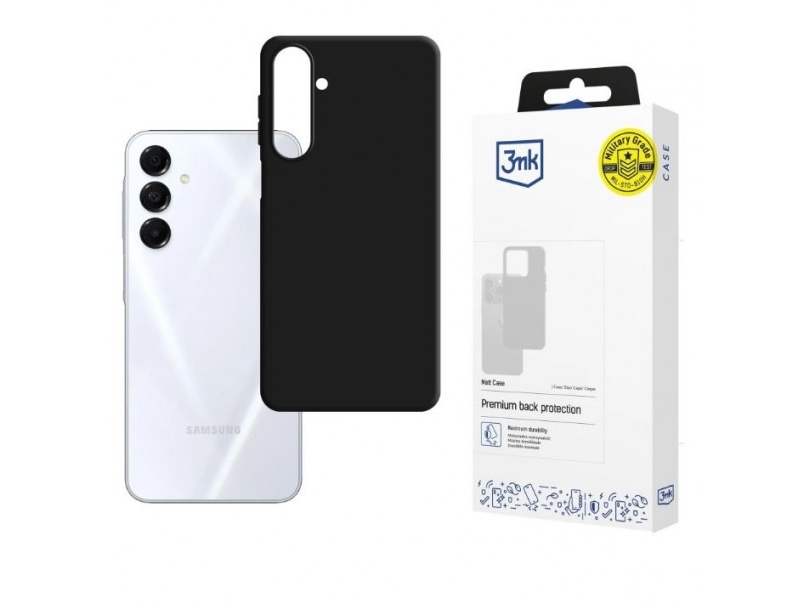 Dėklas 3Mk Matt Case Samsung A175 A17 4G/A176 A17 5G Juodas
