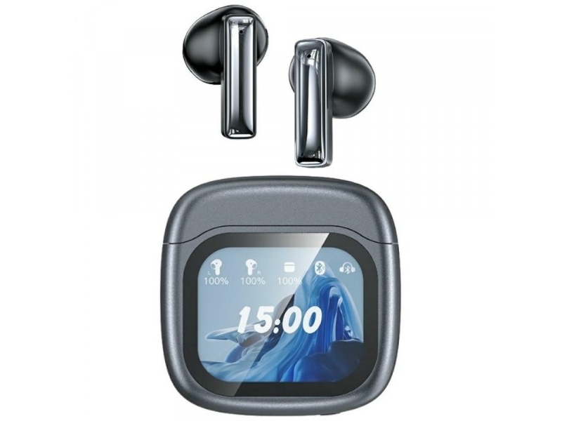 Belaidės Ausinės Awei Tp100 Enc Bluetooth 5.4 Tws + Docking Station Juodos Spalvos