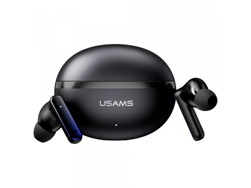 Usams Echo E02 Tws Anc+Enc Drahtloser Bluetooth-Kopfhörer Schwarz