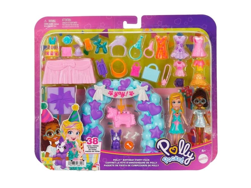Mattel “Polly Pocket” födelsedagsfest-kit (JCC33) | N - A | GameStuff