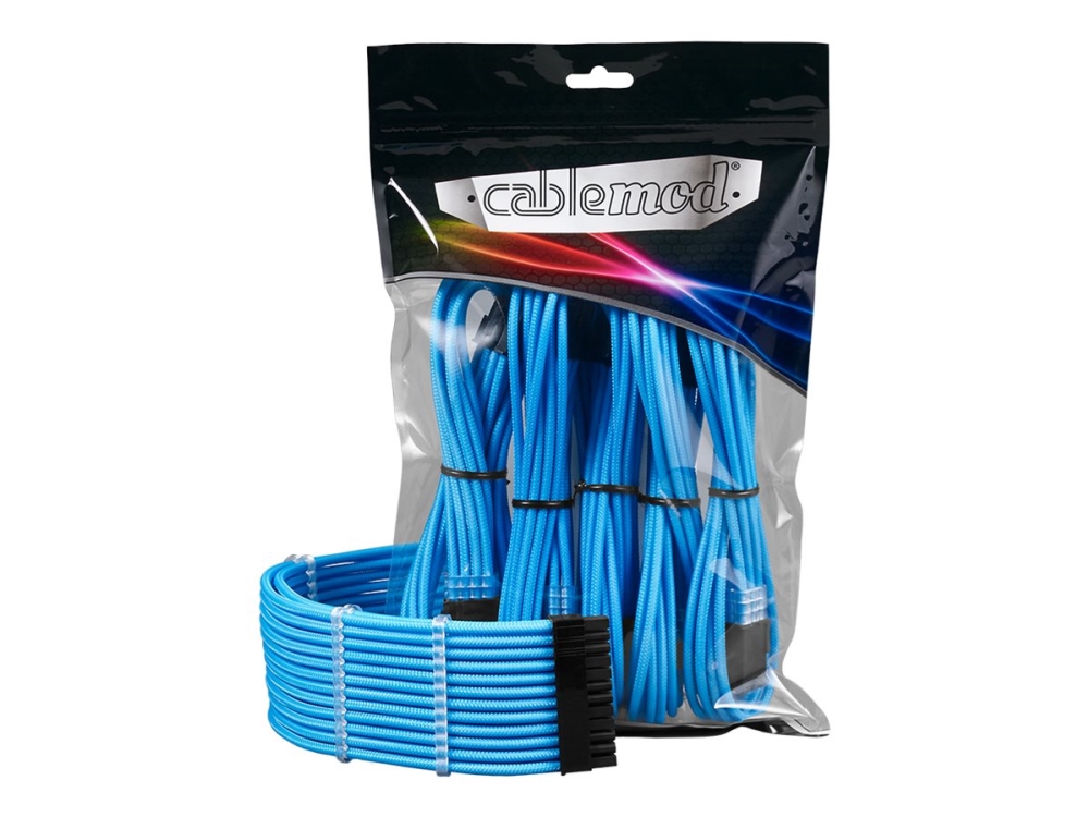 Cablemod Pro Modmesh - Strømforlængerkabelsæt - Lyseblå