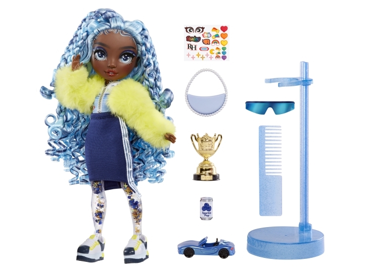 MGA Rainbow High Sparkle & Shine Marina Doll (blå) 427797