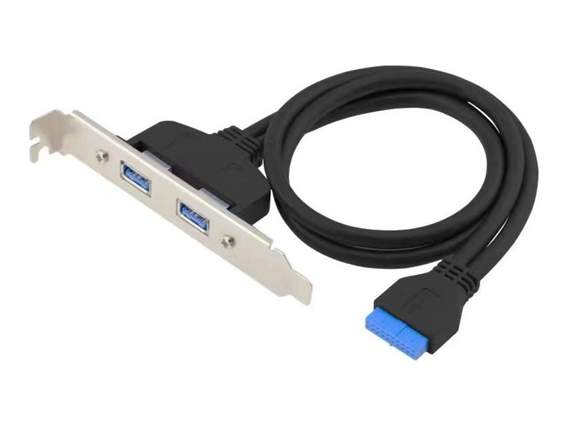 Conceptronic Emrick11b 19-Pin-Weiblich Zu Dual-Usb-A-Weiblich Usb 3.0 Adapter, Usb 3.2 Gen 1 5Gbit/S, Usb 3.0 Internal (19-Pin), Usb 3.2 Gen 1 (3.1 G