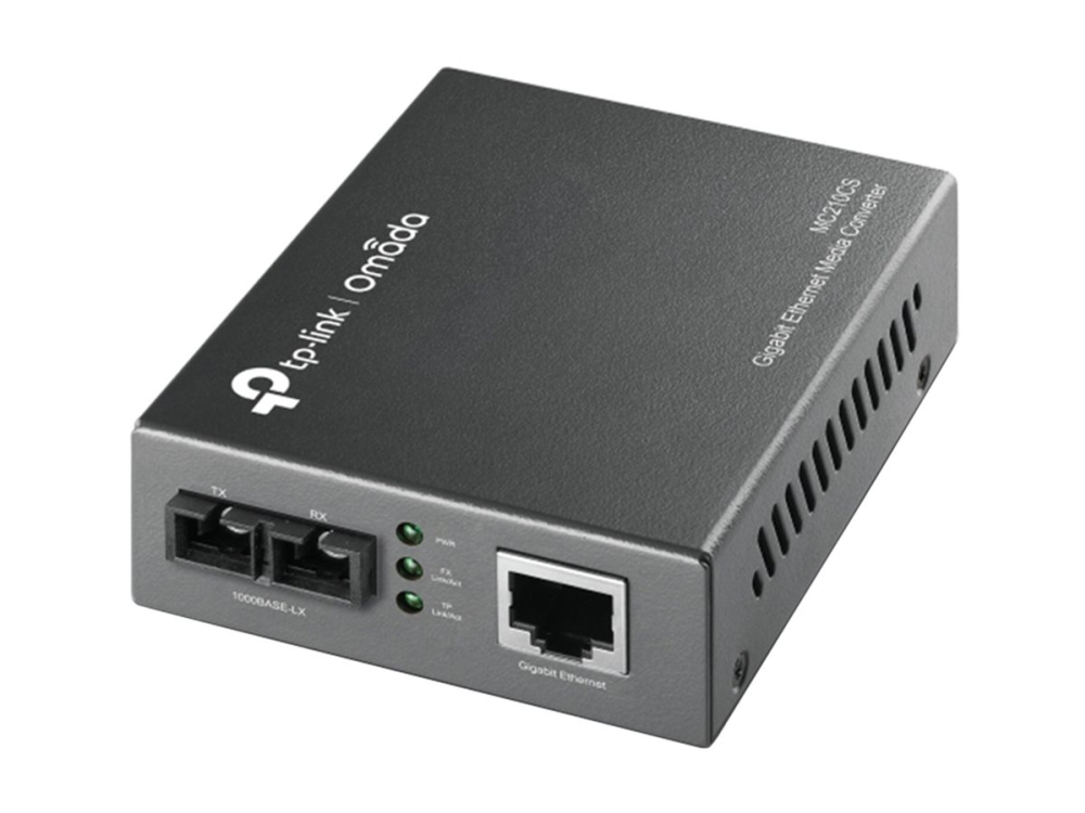 TP-Link MC210CS - Fibermediekonverterare - 1GbE - 1000Base-FX, 1000Base-T - RJ-45 / SC enkelläge - upp till 15 km - 1310 nm - för P/N: TL-MC1400, TL-SG3210XHP-M2 V2.6, TL-SG3452XP V1 | Datortillbehör - Nätverk - Övriga tillbehör | GameStuff