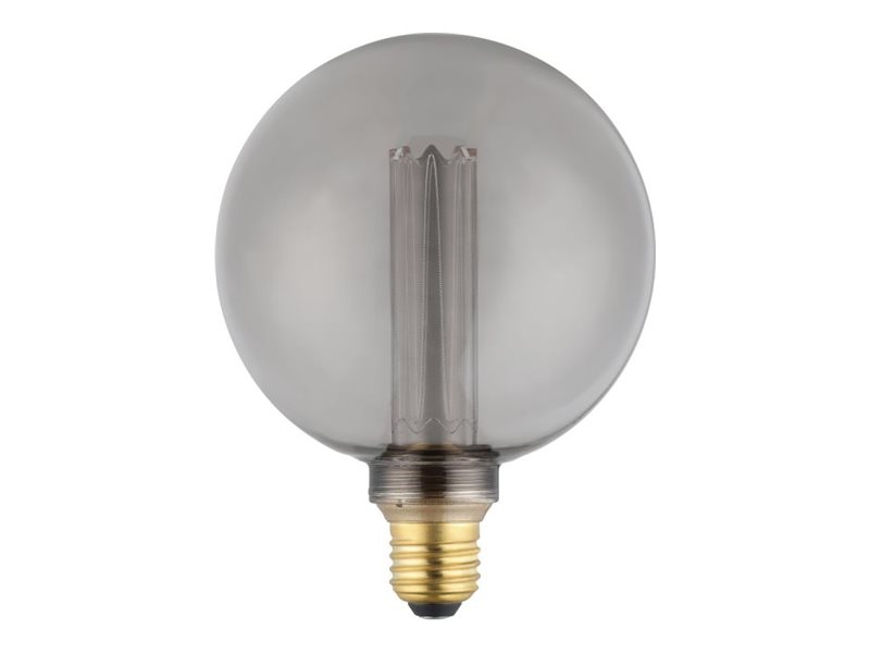 Eglo E27 Led G125 Røgfarvet Globe Dekorationspære Med Varmt Hvidt Lys