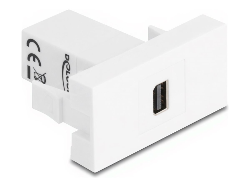Delock - Easy 45 - Klik I-Modul - To Mini Displayport Female - Mini Displayport Female - 1 Modul - Hvid