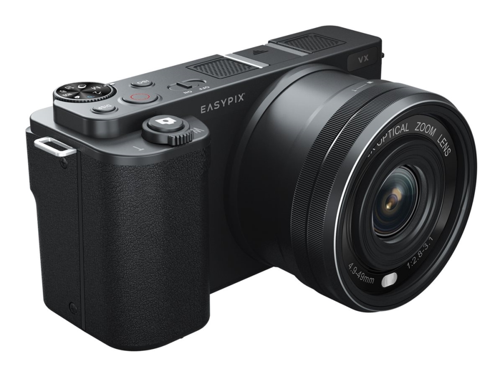 Easypix Powerpro Vx6430 Digitalkamera 8 Megapixel Optisk Zoom: 10 X Sort Integreret Batteri, Wifi, 4K-Video , Full Hd-Video, Med Indbygget Blitz