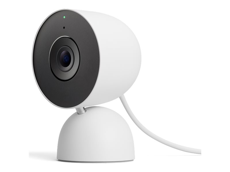 Google Nest Cam - 3rd Gen - verkkoturvakamera - sisätiloissa - väri (päivä/yö) - 3,7 MP - 2560 x 1440 - 2K - ääni - WiFi - H.264, H.265