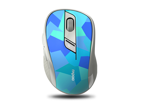 Rapoo M500 Silent, Højre Hånd, Optisk, Rf Trådløs + Bluetooth, 1600 Dpi, Blå