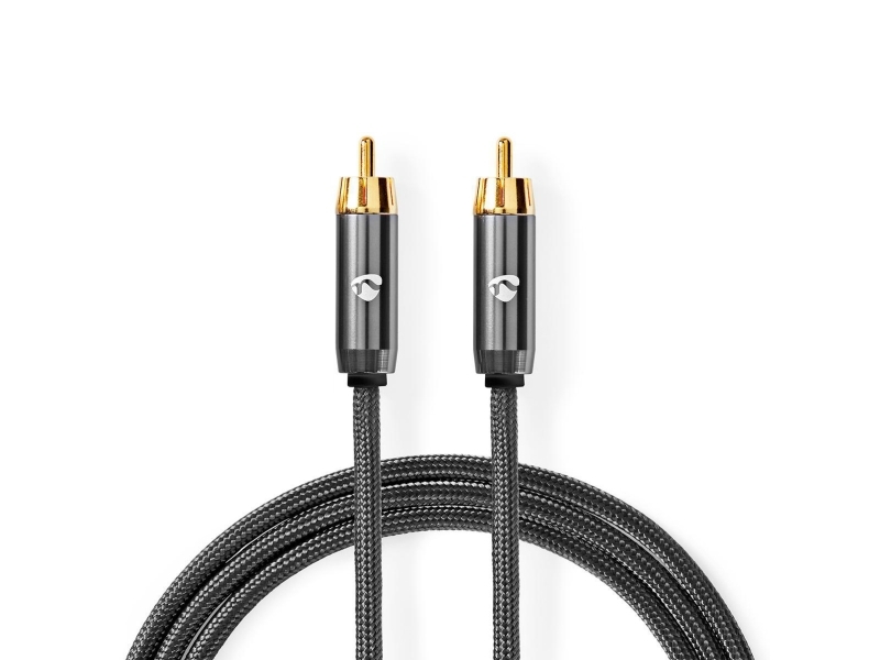 Nedis Catb24100gy50, Rca, Männlich, Rca, Männlich, 5 M, Grau