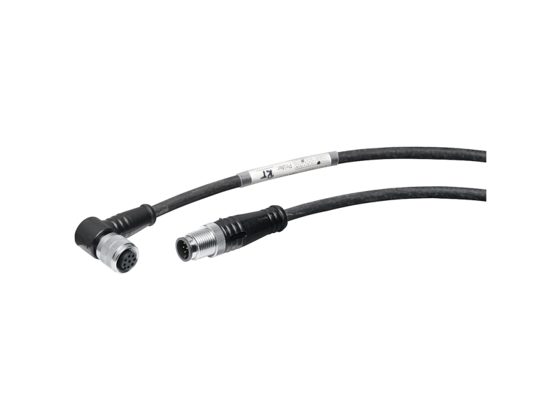 Siemens Conn. Cable Rs422, M12/M12 Abgew, 2M, Schwarz
