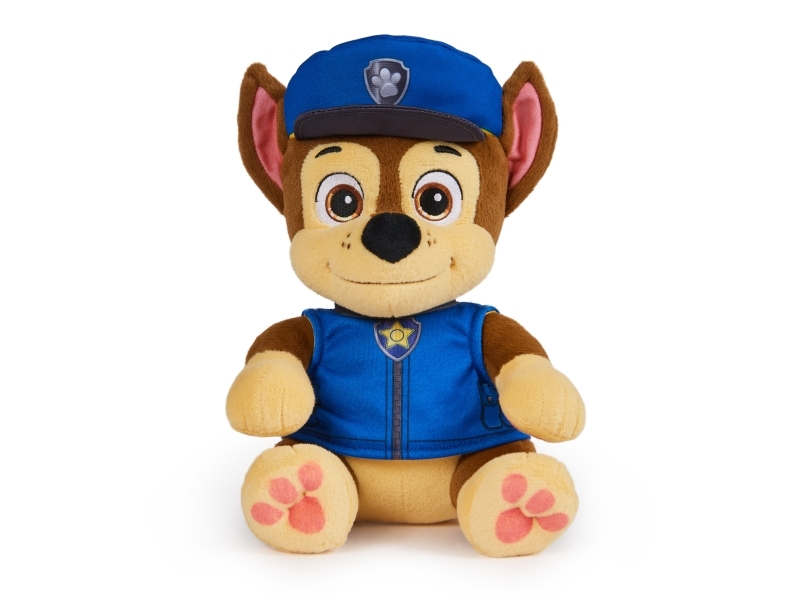 Paw Patrol , Einschlaf-Kuscheltier Chase, 25,4Cm Großes Plüschtier Mit Outfit Zum Wenden, Kinderspielzeug Für Jungen Und Mädchen, Cartoon-Figur, 3 Ja