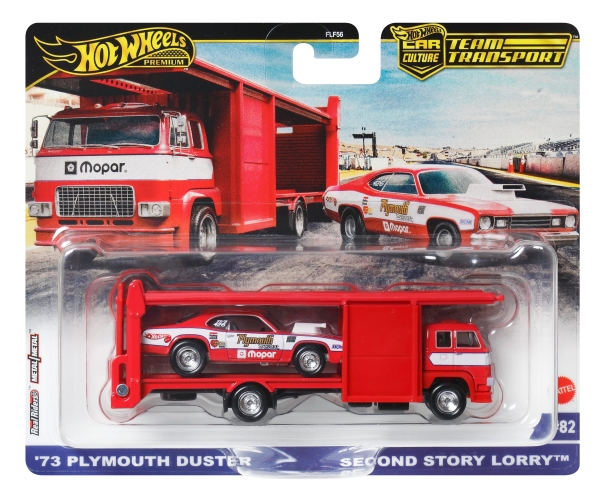 Hot Wheels 73 Plymouth Duster, Bilholder, 3 År, Metal, Rød