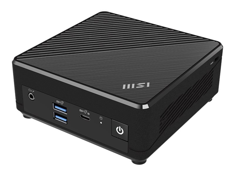 MSI Cubi N ADL S 098EU - Mini-PC N-series N200 / upp till 3.7 GHz - RAM 4 GB - SSD 128 GB - UHD Graphics - Gigabit Ethernet - Win 11 Pro - skärm: ingen - svart | Spel - Gamingdatorer - Stationär | GameStuff