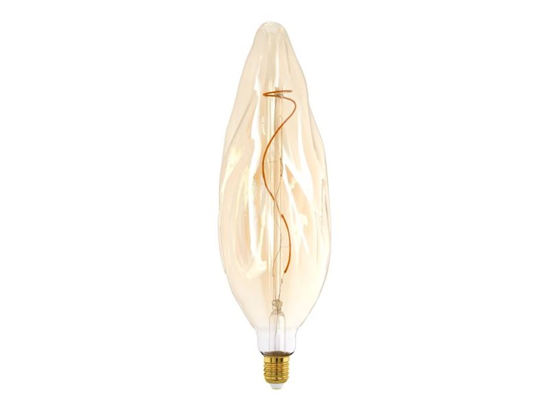 Eglo E27 Led Cf117 Bernsteinfarbene Dekorative Glühbirne Mit Spirale Und Warmweißem Licht