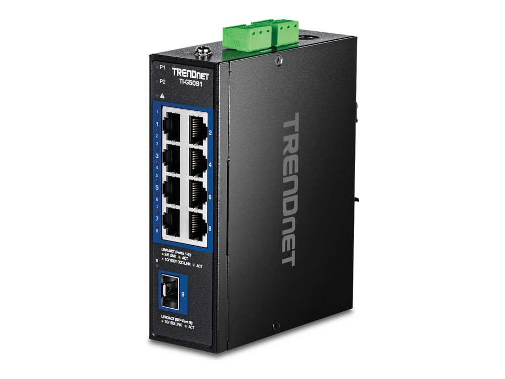 Trendnet Ti-G5091, Unmanaged, 2.5G Ethernet (100/1000/2500), Vollduplex, Wandmontage