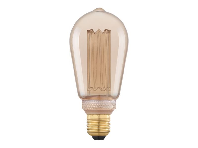 Eglo E27 Led B75 Amberfarvet Dekorationspære Med Varmt Hvidt Lys