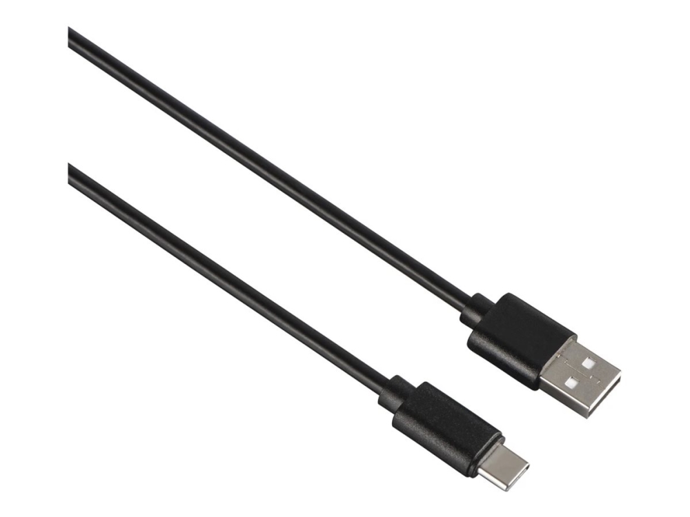 Hama 00200907, 0,9 M, Usb C, Usb A, Usb 2.0, 480 Mbit/S, Schwarz