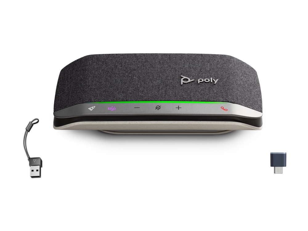 Hp Poly Sync 20+M - Smart Højttalertelefon - Bluetooth - Kablet, Trådløs - Usb-A, Usb-C - Sort - Certified For Microsoft Teams