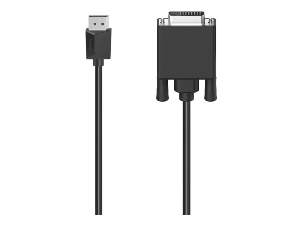 Hama Essential Line - Adapterkabel - Displayport (Han) Til Dvi-D (Han) - 1.5 M - 1440P Support 60 Hz, 4K30 Hz (4096 X 2160) Support, 1080P Support 12