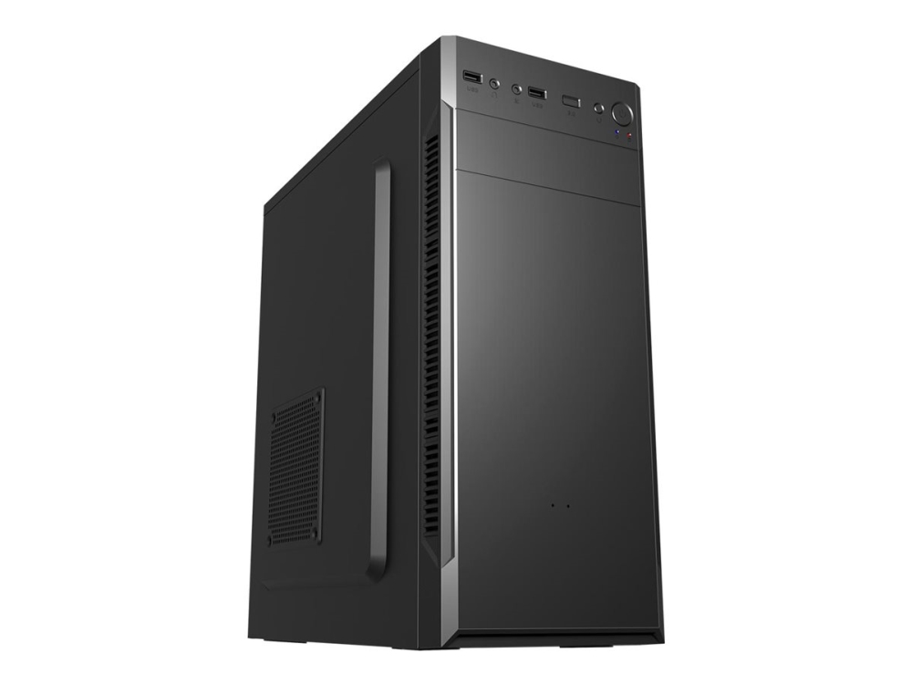 Fsp Cmt160 Gehäuse Midi Tower Mitx, Matx, Atx Schwarz, Midi Tower, Pc, Schwarz, Atx, Itx, Micro Atx, Spcc, 15 Cm