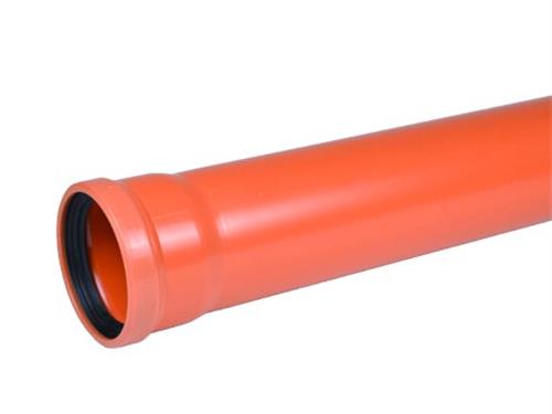 PVC-kloakrør 200x2000mm SN8 - enkeltlagsrør, EN1401. Wavin | VVS Artiklar - Rör & Kopplingar - PVC rör och rördelar | GameStuff