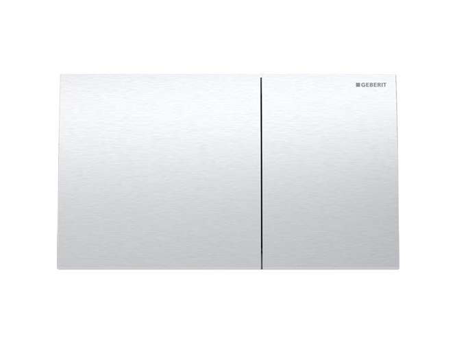 Kontrollplatta Sigma70 borstat rostfritt stål | VVS Artiklar - Badrum - Tillbehör för toalett | GameStuff