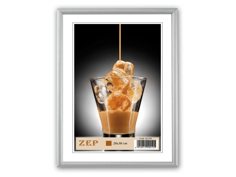 ZEP AL1S4, Enbildsram, Trä, Silver, Bord, Vägg, 20 x 30 cm, Liggande / Stående | Foto och video - Foto- & videotillbehör - Bildramar | GameStuff