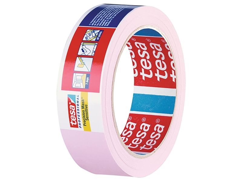 tesa PRECISION SENSITIVE 04333-00021-02 Crepebånd Malertape® Lys rosa (L x B) 50 m x 50 mm 1 stk | Färg & Tillbehör - Täckmaterial - Maskeringstejp | GameStuff