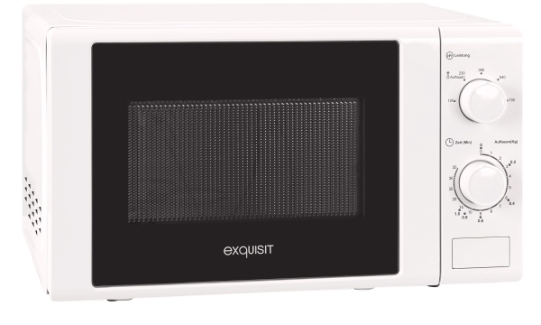 Exquisit Mw900-030, Bordplade, Grill Mikroovn, 20 L, 700 W, Dreje, Hvid