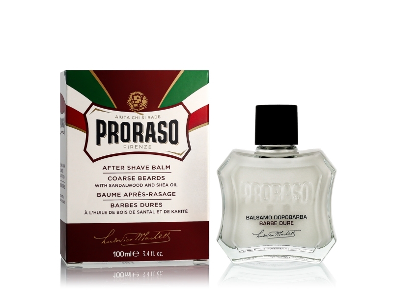 Proraso Red After Shave Balm Nourishing Aftershave Balm With Sandalwood 100 Ml
