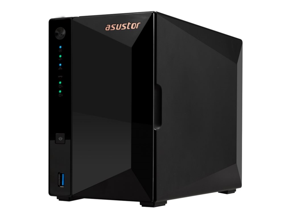 ASUSTOR Drivestor 2 Pro Gen2 AS3302T v2 - NAS-server - 2 fack - SATA 6Gb/s - RAID JBOD, 0, 1 - RAM 2 GB - 2.5 Gigabit Ethernet - iSCSI support | Datorkomponenter - Hårddisk & Lagring - NAS | GameStuff