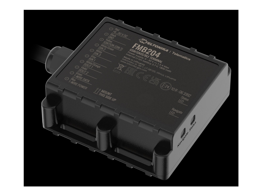 Teltonika FMB204 - GPS/GLONASS/GALILEO/BeiDou/QZSS-spårningsenhet - 128 MB | Bilvård & Biltillbehör - Säkerhetsutrustning för Bilen - Säkerhetsutrustning | GameStuff