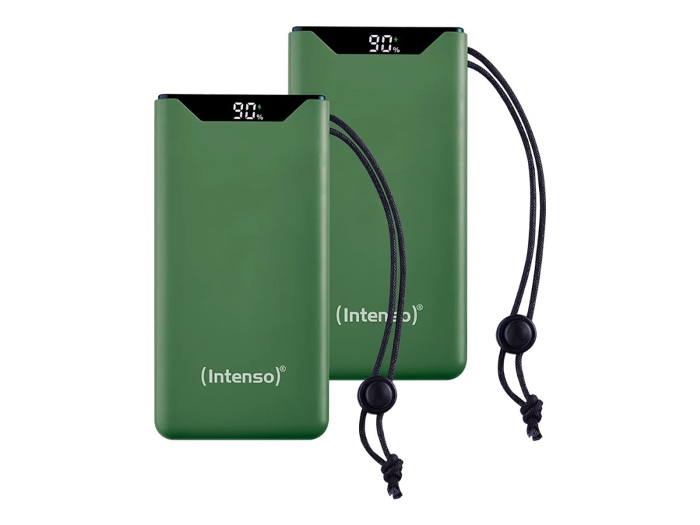 Intenso 7332057, 20000 Mah, Lithium Polymer (Lipo), Power Delivery, Quick Charge 3.0, 20 W, Grün