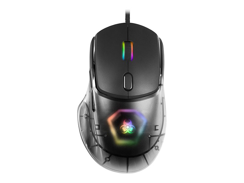 Tracer Gamezone Neon - Mus - Ergonomisk - Rgb - Højrehåndet - Optisk - 7 Knapper - Kablet - Usb