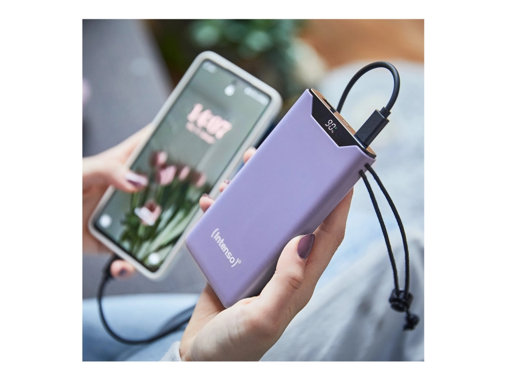 Intenso F20000, 20000 Mah, Lithium Polymer (Lipo), Power Delivery 3.0, Programmable Power Supply (Pps), Quick Charge 3.0, Violett