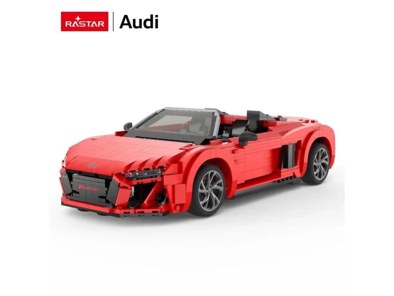 RASTAR 1:14 mastelio surenkamas automodelis AUDI R8 Spyder Bricks, 93800