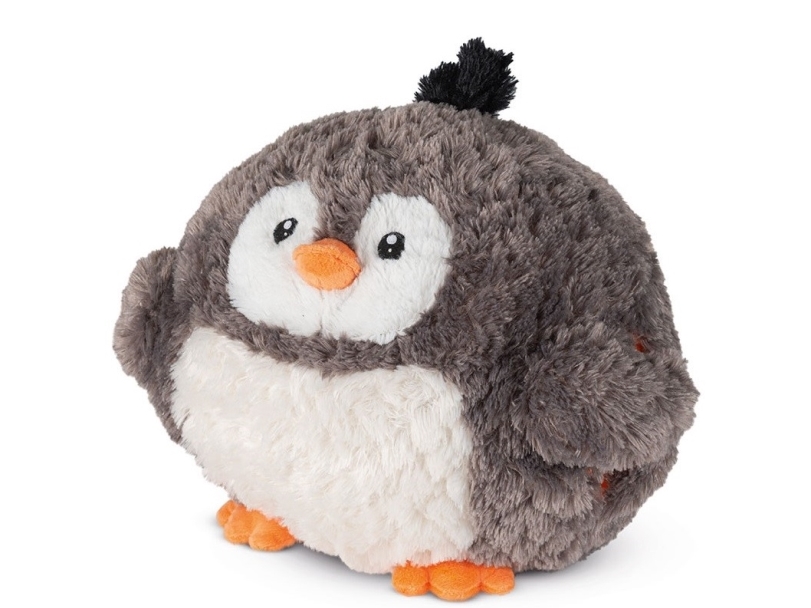 Noxxiez Kæmpe bamse, håndvarmer og pude - Pingvin