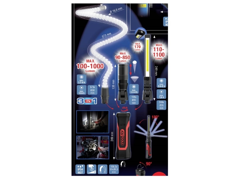 Ks Tools 150.4600 Led (Rgb) Arbejdslys