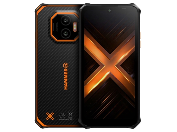 Hammer | Energy X2 | Black/Orange | 6.1 &Quot | Ips | 1560 X 720 Pixels | Mediatek | G81 | Internal Ram 6 Gb | 128 Gb | Dual Sim | 4G | Main Camera