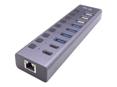 I-Tec - Hub - Usb-A/Usb-C, With Lan - 4 X Usb 3.2 Gen 1 + 3 X Usb 2.0 + 2 X Usb-C 3.2 Gen 1 - Desktop