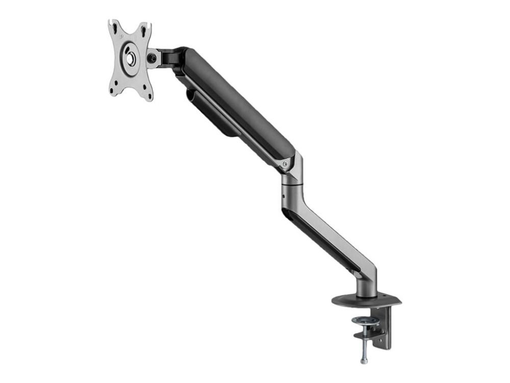 LC Power LC-EQ-A32B - Monteringssæt (drejelig arm) - for LCD display - metal, plastik - sort, antracit (sort) - skærmstørrelse: 17-32 - skrivebordsmonterbar