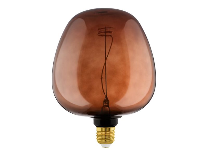 Eglo E27 Led G190 Cognacfarbene Dekorative Glühbirne Mit Spirale Und Warmweißem Licht