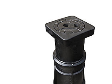 Teleskopisk dæksel 150x150mm - Firk., telesk., max 20t. Isiflo h:270-420mm