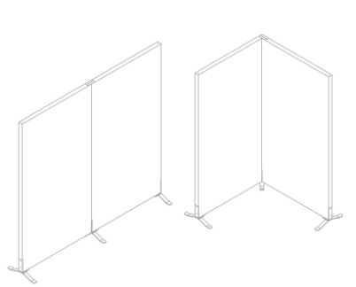 Esd Sichtschutzwand 1150X1000 Mm Blau