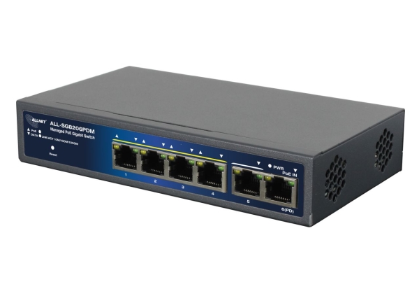Allnet 212816, Administreret, Gigabit Ethernet (10/100/1000), Strøm Over Ethernet (Poe), Bord-/Vægmontering, Kan Monteres På Væggen