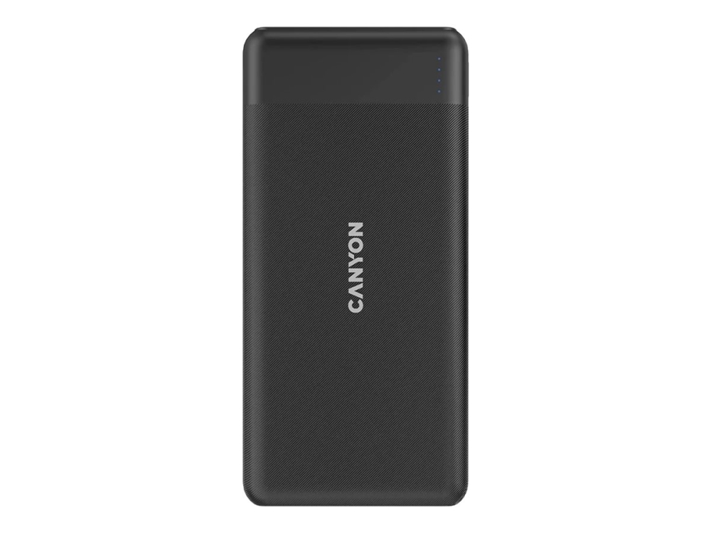 Canyon Pb-109 - Powerbank - 10000 Mah - 20 Watt - 2 A - Qc 3.0, Pd - 2 Output-Stikforbindelser (Usb, 24 Pin Usb-C) - Sort