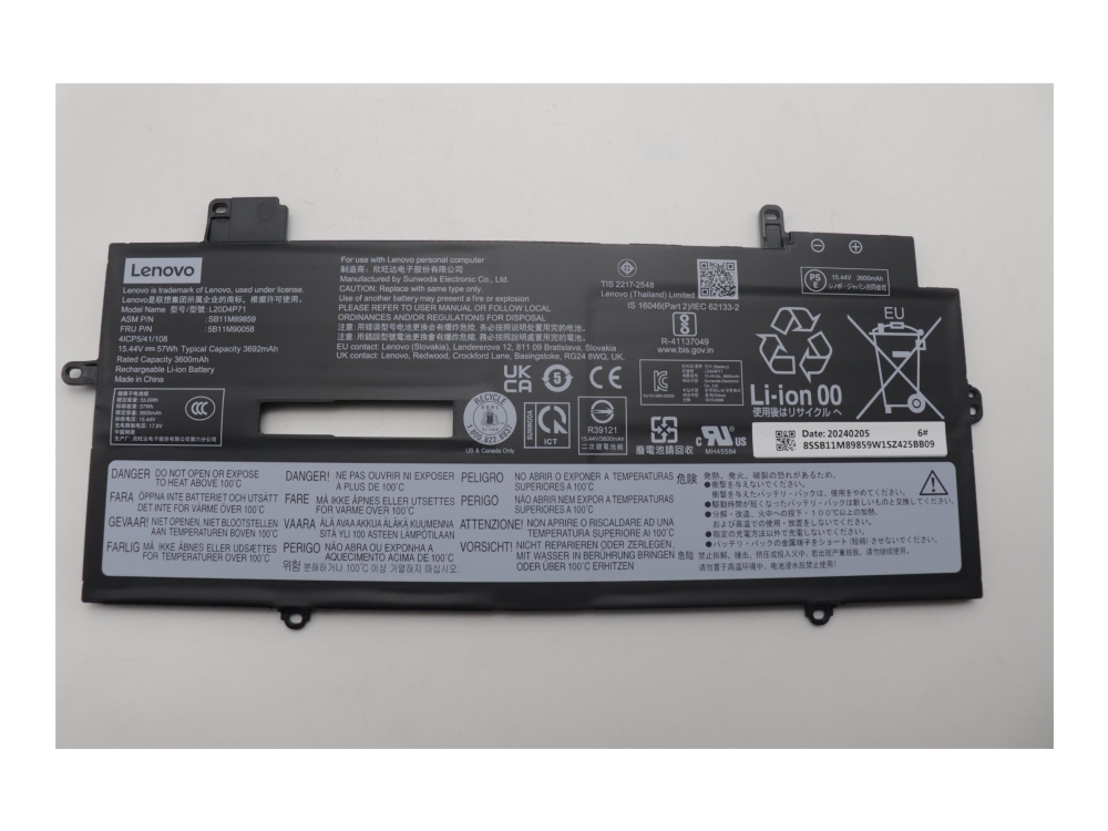 Bateria Lenovo Internal 4-Cell Lithium-Ion