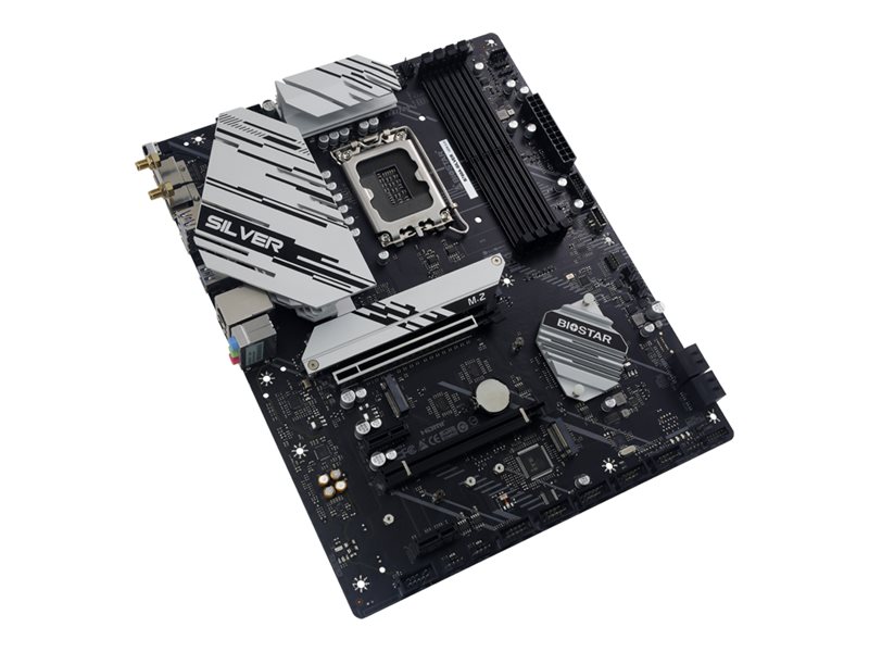 Biostar B760a-Silver, Intel, Lga 1700, Intel Core I3, Intel Core I5, Intel Core I7, Intel Core I9, Lga 1700, Ddr5-Sdram, 192 Gb
